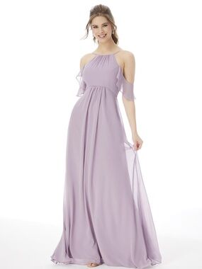 NWT MORI LEE FRENCH LILAC CHIFFON GOWN SIZE 6